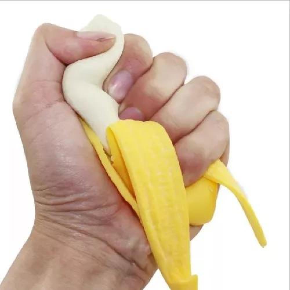 JUGUETE ANTIESTRÉS SQUISHY BANANA REALISTA SUAVE Y ELÁSTICA - 5