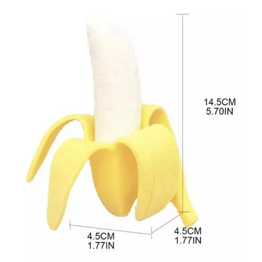 JUGUETE ANTIESTRÉS SQUISHY BANANA REALISTA SUAVE Y ELÁSTICA - 8