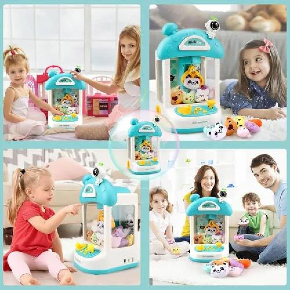 MÁQUINA AGARRA PELUCHES MINI ATRAPA COLOR TURQUESA - 4