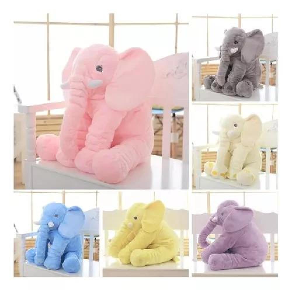 PELUCHE GIGANTE ELEFANTE GRIS ALMOHADA BEBÉ SUAVE Y LIVIANO - 2