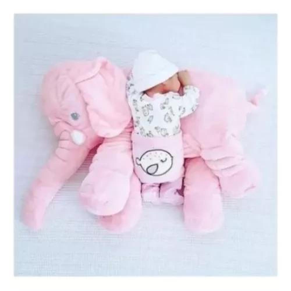 PELUCHE GIGANTE ELEFANTE GRIS ALMOHADA BEBÉ SUAVE Y LIVIANO - 4