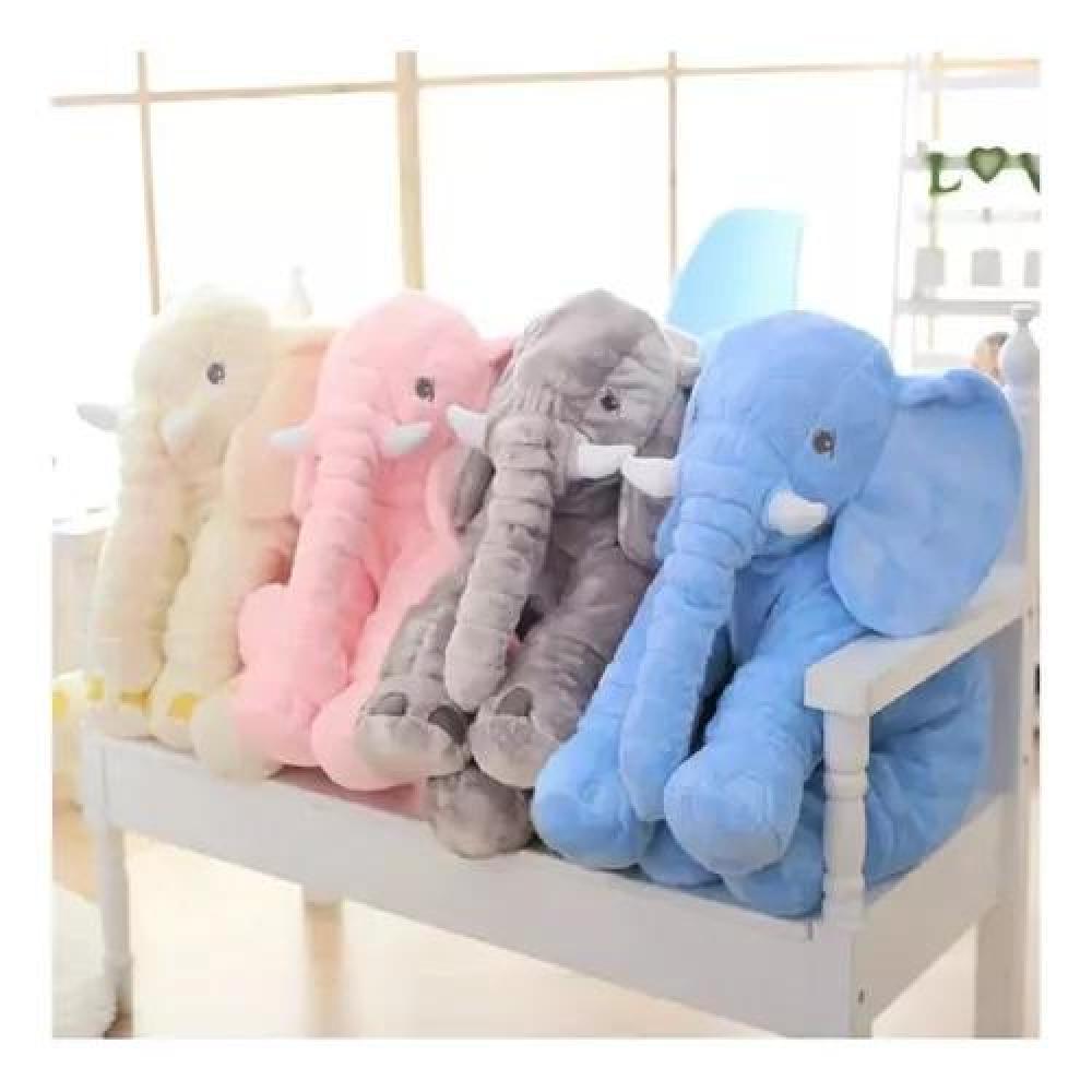 PELUCHE GIGANTE ELEFANTE GRIS ALMOHADA BEBÉ SUAVE Y LIVIANO - 5