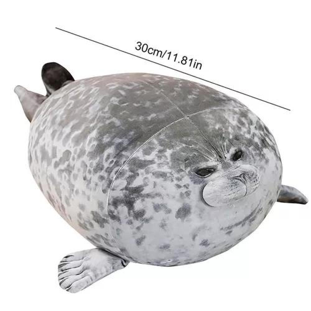 PELUCHE FOCA BONITA CÓMODA Y SUAVE 30 CM GRIS - 2