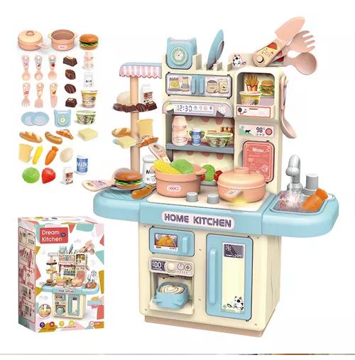 COCINA DE JUGUETE KITCHEN 32PCS JUEGO DE NIÑAS NIÑOS CELESTE - 1