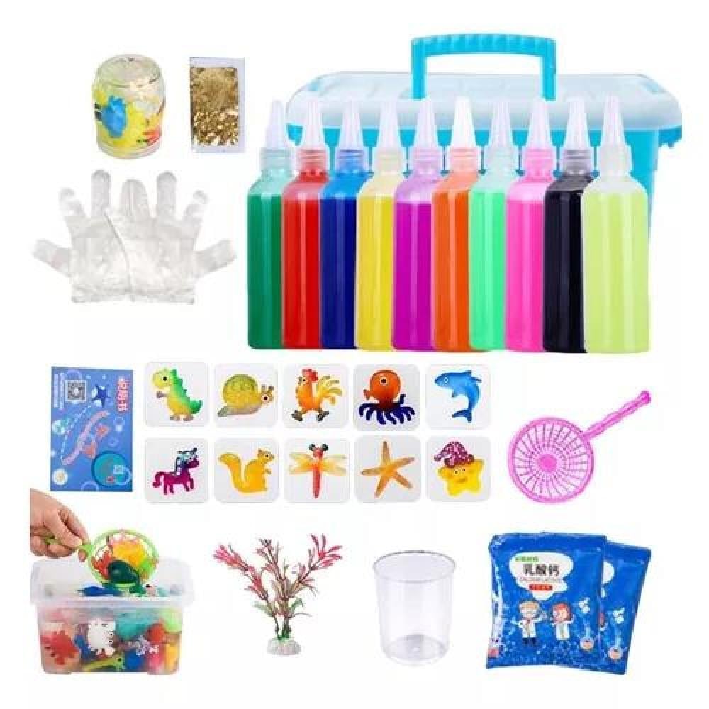 KIT DE ELFO DE AGUA MULTICOLOR MÁGICO NIÑOS SENSORIAL 9 COLORES 60ML - 2
