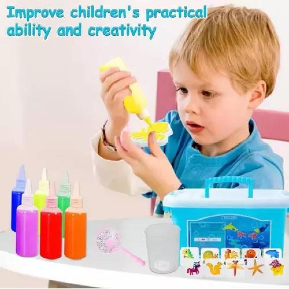 KIT DE ELFO DE AGUA MULTICOLOR MÁGICO NIÑOS SENSORIAL 9 COLORES 60ML - 3