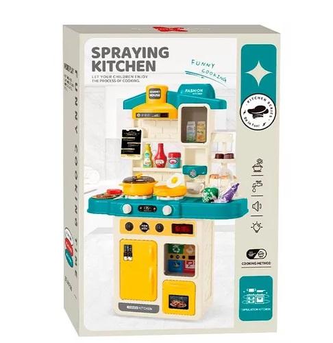 COCINA INTERACTIVA COCIN7 NIÑAS NIÑOS JUGUETE MODERNA SONIDO LUCES ROJO - 2