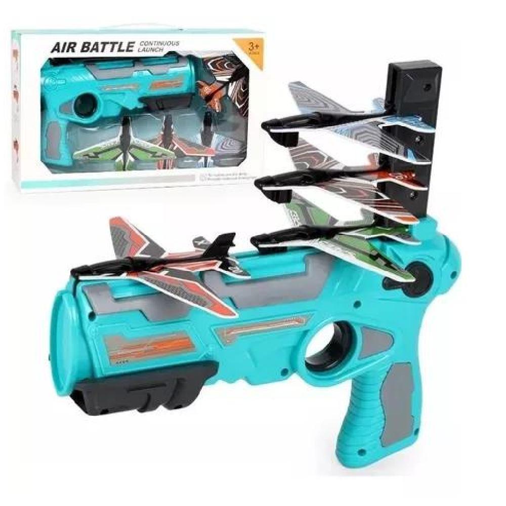 JUGUETE PISTOLA LANZADOR AVIONES ESPUMA PIST12 - 1