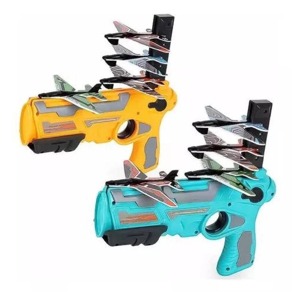 JUGUETE PISTOLA LANZADOR AVIONES ESPUMA PIST12 - 2