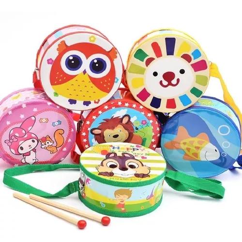 TAMBOR MUSICAL MADERA PARA NIÑOS Y BEBÉS - 1