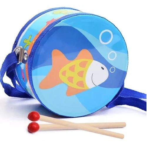 TAMBOR MUSICAL MADERA PARA NIÑOS Y BEBÉS - 2