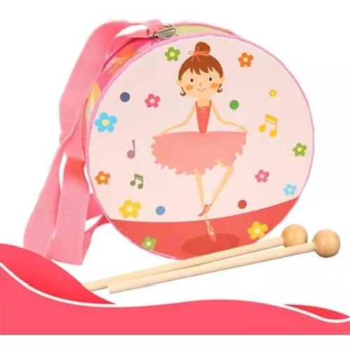 TAMBOR MUSICAL MADERA PARA NIÑOS Y BEBÉS - 3