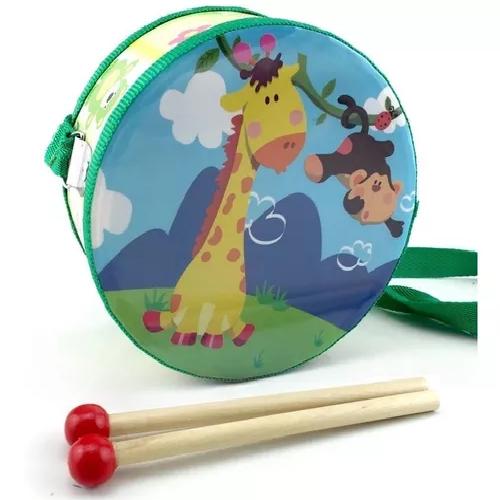 TAMBOR MUSICAL MADERA PARA NIÑOS Y BEBÉS - 5