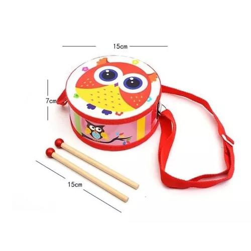 TAMBOR MUSICAL MADERA PARA NIÑOS Y BEBÉS - 6