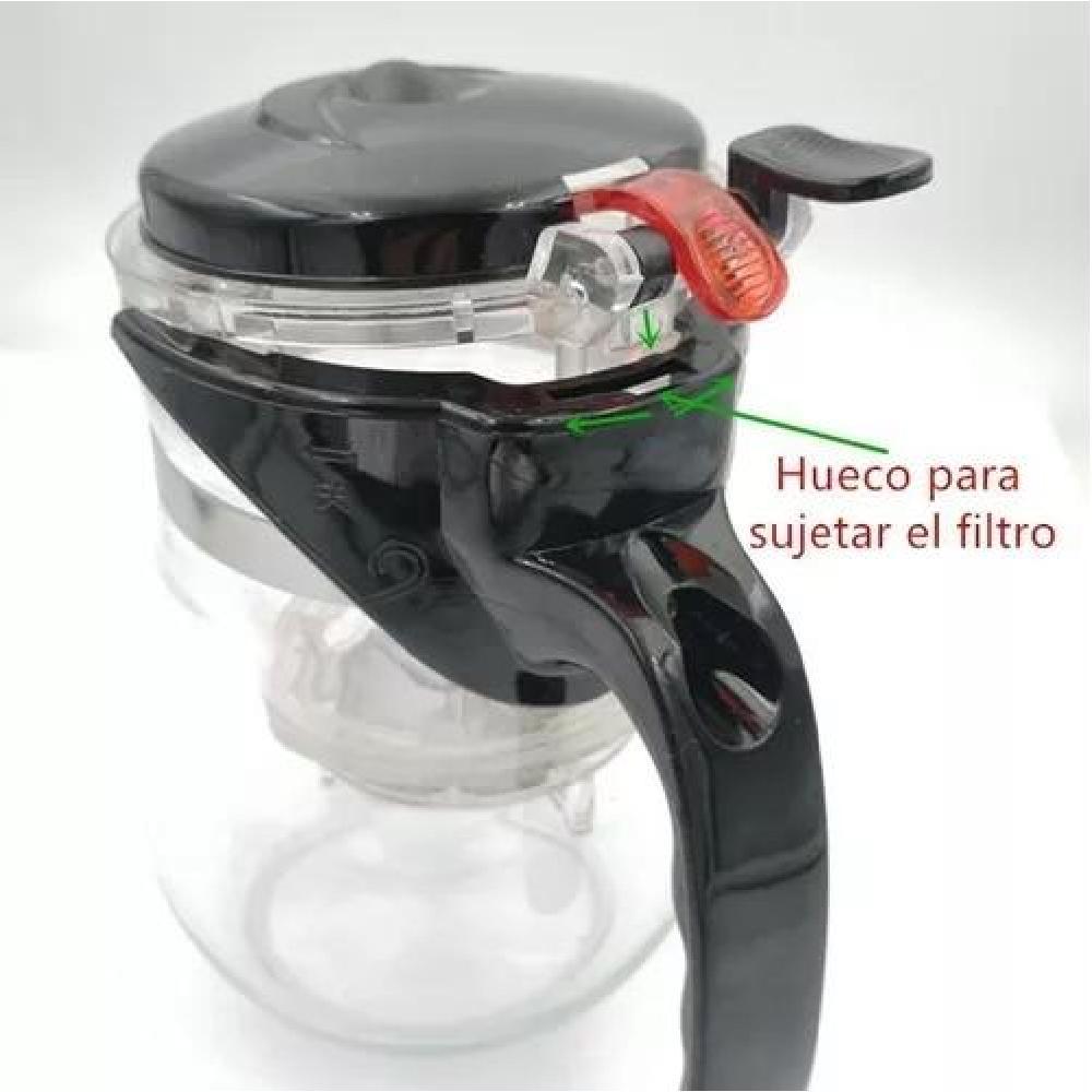 TAZÓN CON FILTRO PARA TÉ Y HIERBAS DE VIDRIO - 2