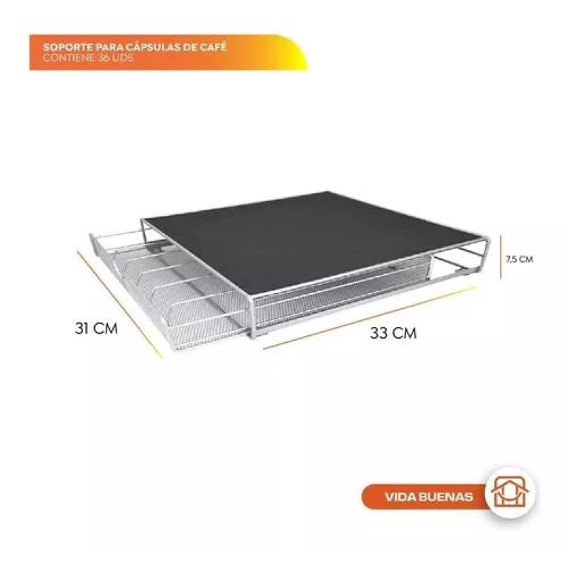 SOPORTE PARA CÁPSULAS DE EN COLOR CAFE DOLCE GUSTO CONTIENE 36 UDS - 3
