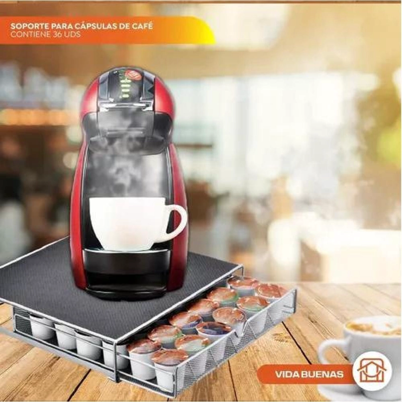 SOPORTE PARA CÁPSULAS DE EN COLOR CAFE DOLCE GUSTO CONTIENE 36 UDS - 5