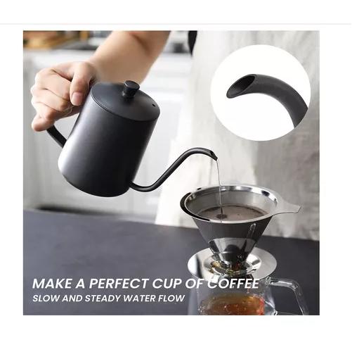 ACERO INOXIDABLE 304CAFETERA TETERA CUELLO DE CISNE VERTER - 9