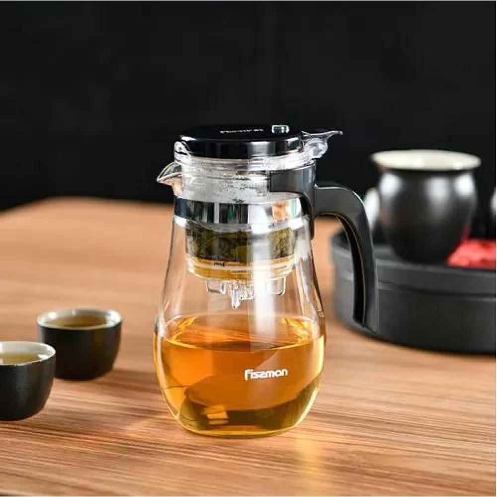 TETERA DE VIDRIO CON INFUSOR 900 ML GUNFU - 3