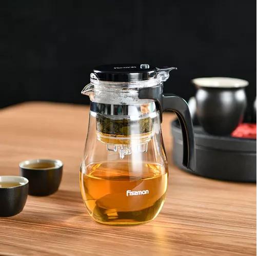 TETERA DE VIDRIO CON INFUSOR 900 ML GUNFU - 8