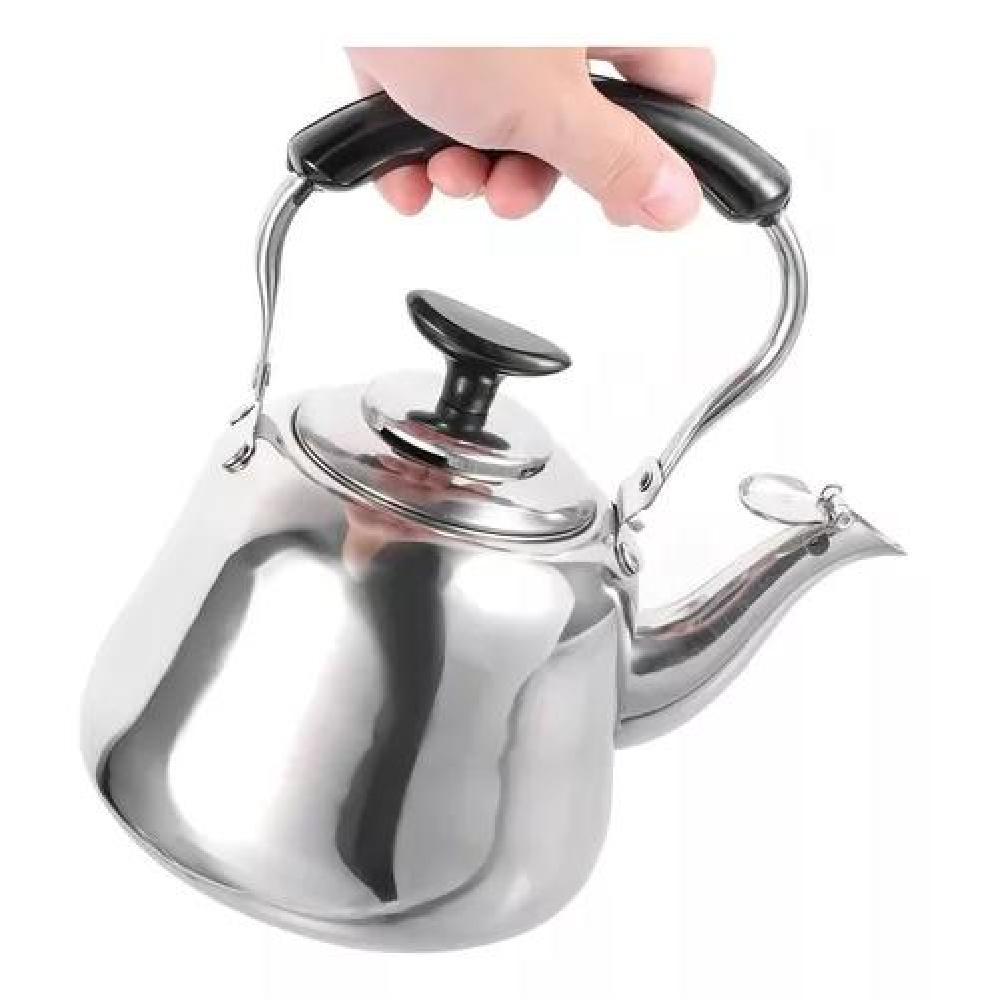 HERVIDOR DE ACERO INOXIDABLE DE 1 LITRO CON INFUSOR. COLOR PLATEADO - 2