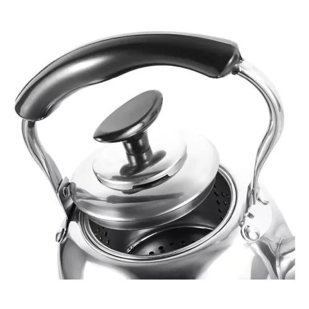 HERVIDOR DE ACERO INOXIDABLE DE 1 LITRO CON INFUSOR. COLOR PLATEADO - 4