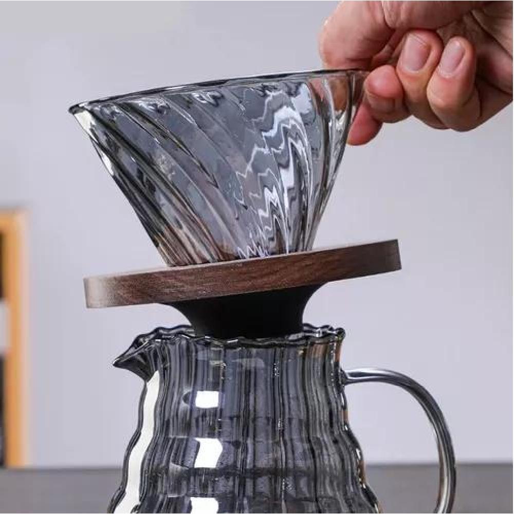 JUEGO DE TETERA 600ML CAFE GOTERO 40 FILTROS TE INFUSION - 7