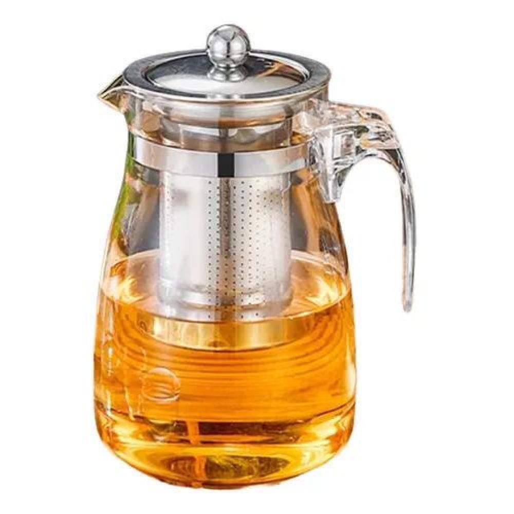 TETERA 17CM VIDRIO Y ACERO 750 ML - 2