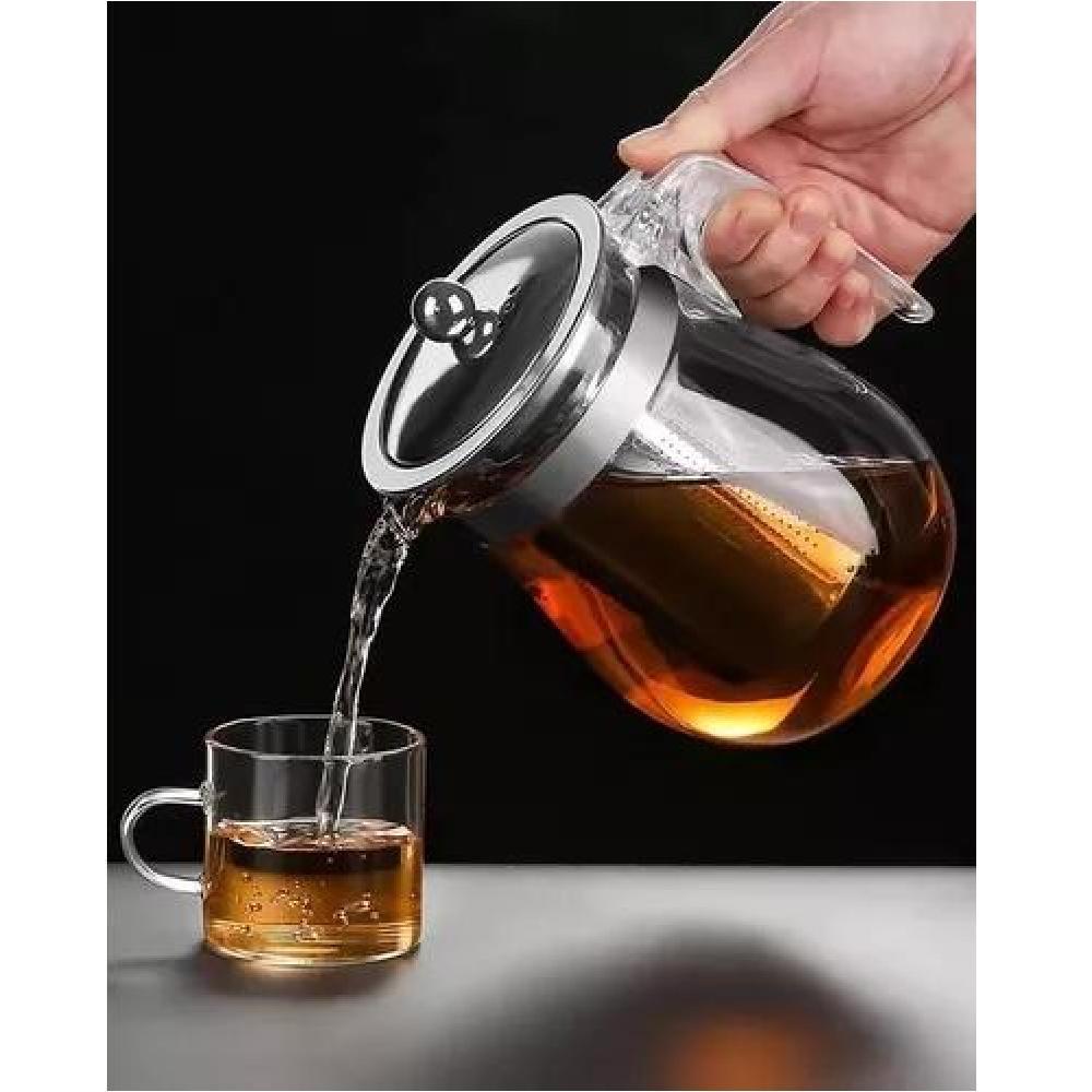 TETERA 17CM VIDRIO Y ACERO 750 ML - 7