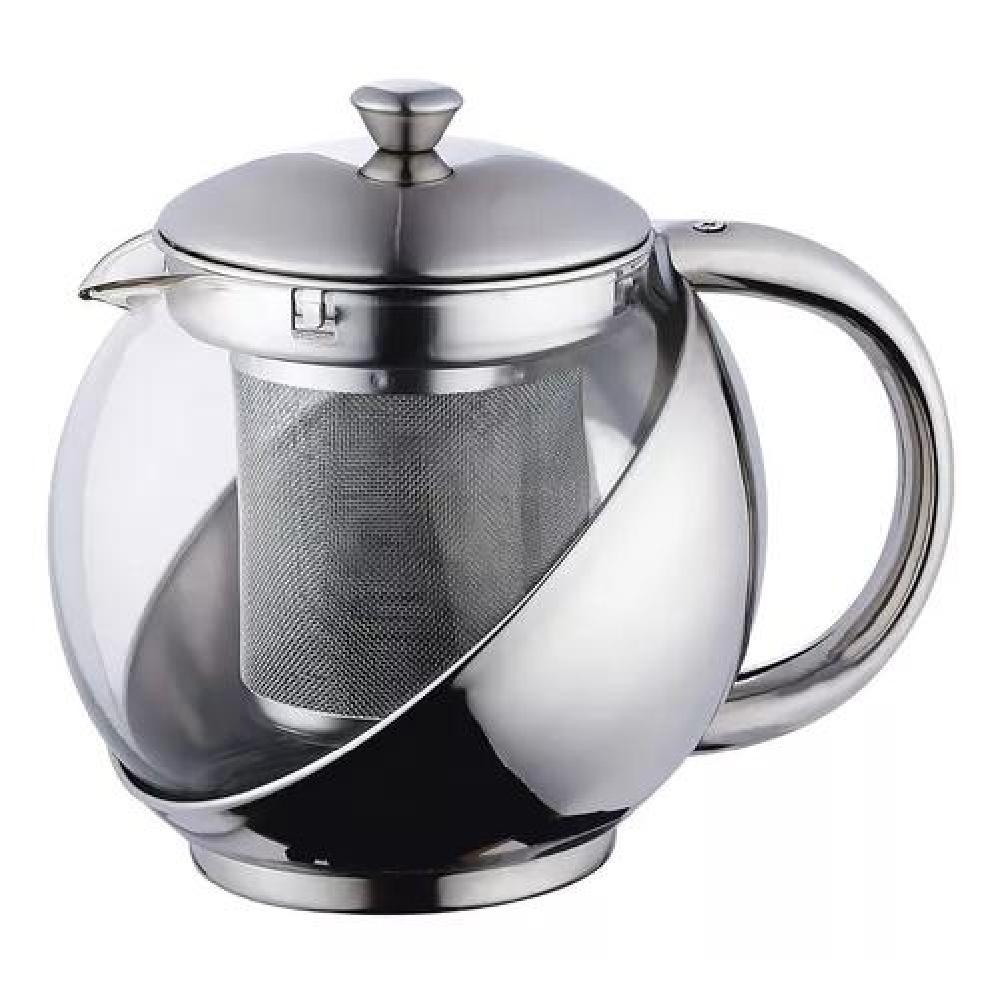TETERA DE ACERO INOXIDABLE Y VIDRIO 750ML CON INFUSOR - 1