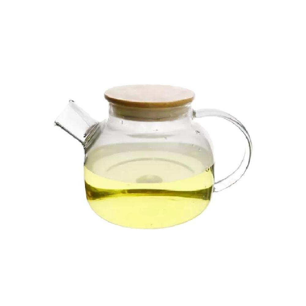 TETERA DE VIDRIO TRANSPARENTE 1 LITRO CALIENTE/FRIO COLOR BLANCO - 3