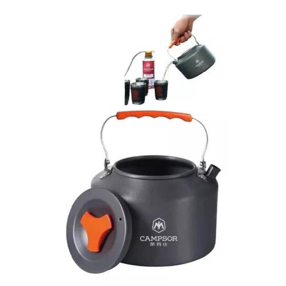 TETERA HERVIDOR DE AGUA PARA CAMPING CON SILBATO 1.6 LITROS - 2