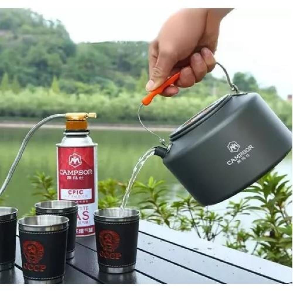 TETERA HERVIDOR DE AGUA PARA CAMPING CON SILBATO 1.6 LITROS - 3