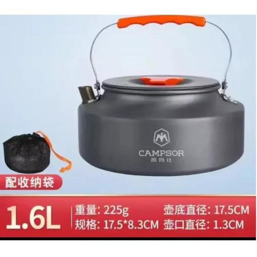 TETERA HERVIDOR DE AGUA PARA CAMPING CON SILBATO 1.6 LITROS - 4
