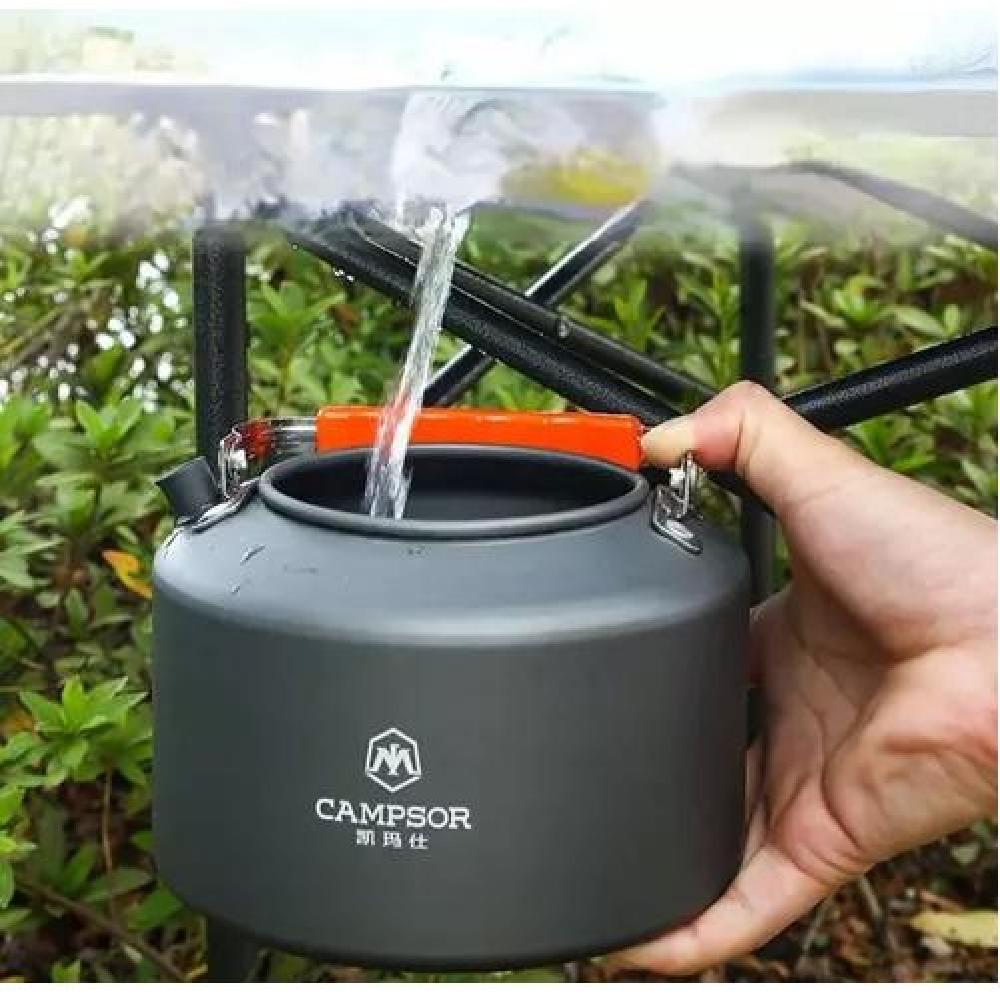 TETERA HERVIDOR DE AGUA PARA CAMPING CON SILBATO 1.6 LITROS - 5
