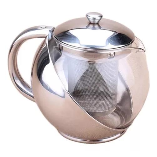 HERVIDOR INFUSOR DE VIDRIO DE 750 ML PARA TETERA HOGAR - 6