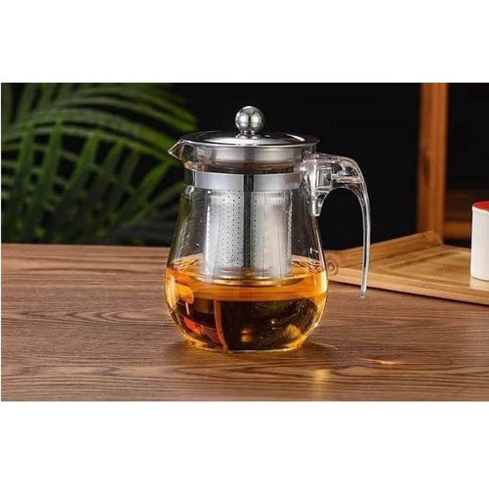 SET TETERA TÉ ACERO VINTAGE VIDRIO 500 ML PREMIUM - 3