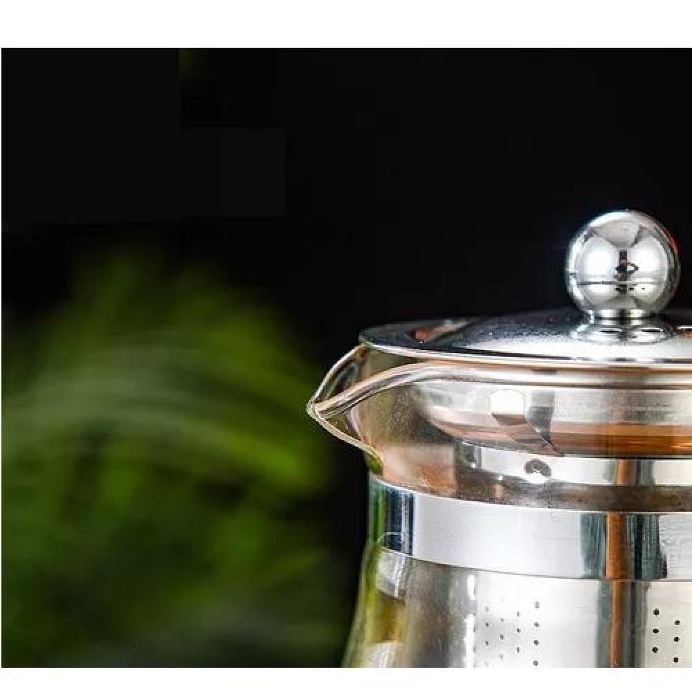 SET TETERA TÉ ACERO VINTAGE VIDRIO 500 ML PREMIUM - 6