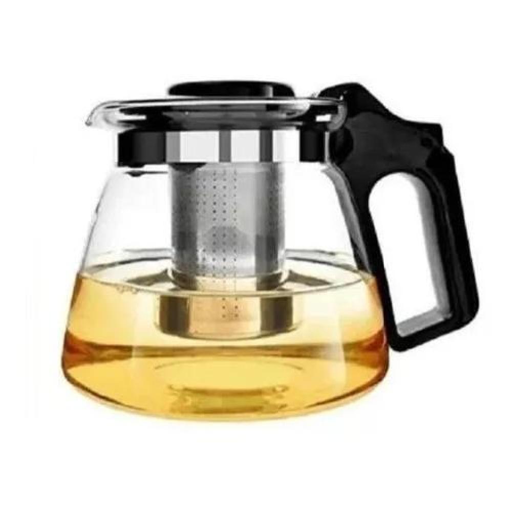 TETERA DE VIDRIO DE 900 ML CON INFUSOR FILTRO METÁLICO - 1