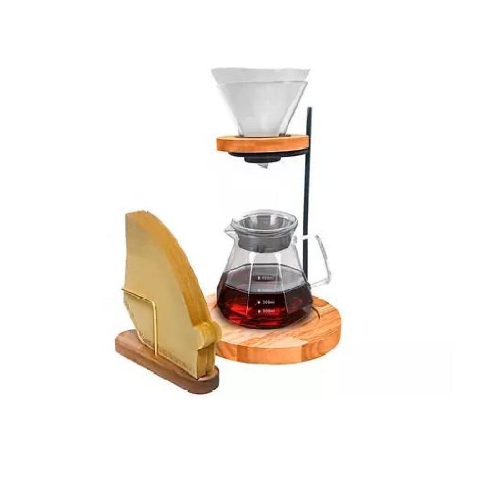 JUEGO DE TETERA 400ML CAFE GOTERO TE INFUSION 40 FILTROS - 1