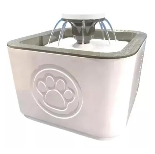 FUENTE DE AGUA PARA GATOS Y PERROS DE 2.5 LITROS DE 3 MODOS COLOR GRIS - 1