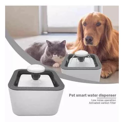 FUENTE DE AGUA PARA GATOS Y PERROS DE 2.5 LITROS DE 3 MODOS COLOR GRIS - 5