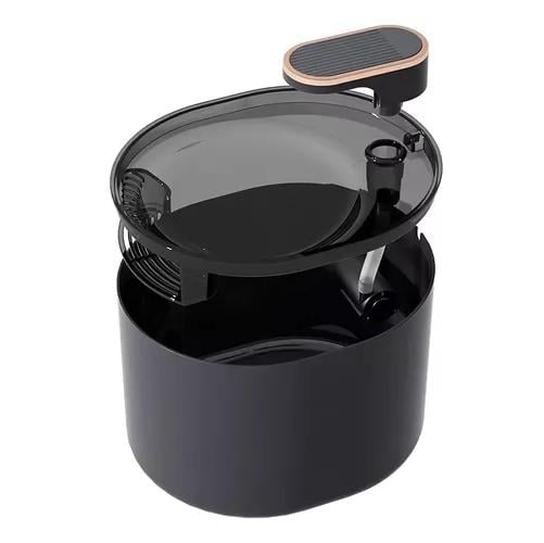 FUENTE BEBEDERO DE AGUA RORO PARA PERRO PILETA COSAS DE GATOS 3 LITROS COLOR NEGRO - 3
