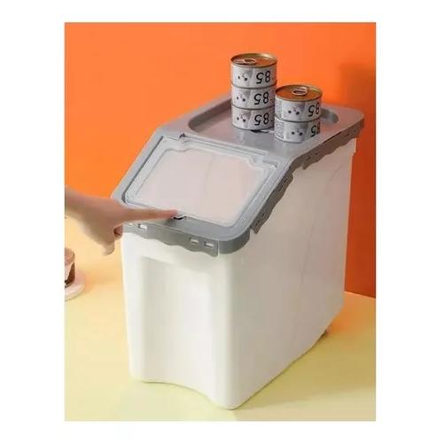 CONTENEDOR RECIPIENTE COMIDA MASCOTAS XL ANTI HONGOS 10 KG - 7