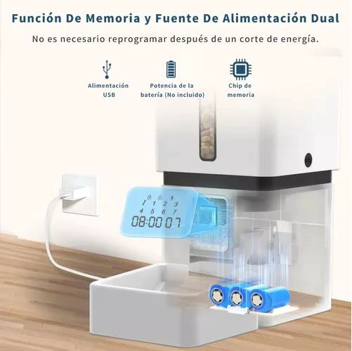 DISPENSADOR AUTOMÁTICO DE COMIDA PARA MASCOTAS TOVENDOR - 6