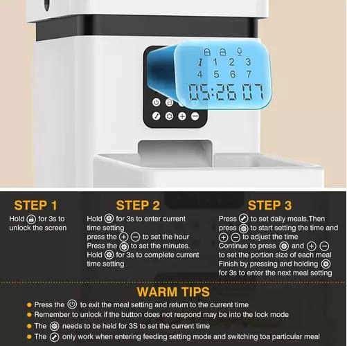 DISPENSADOR AUTOMÁTICO DE COMIDA PARA MASCOTAS TOVENDOR - 7