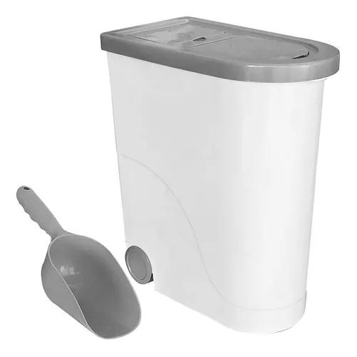 CONTENEDOR CUBO RECIPIENTE COMIDA MASCOTAS XL HERMETICO 25KG - 2
