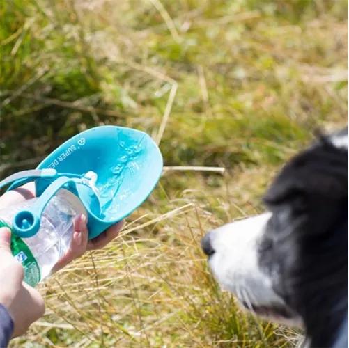 BOTELLA DE AGUA PORTÁTIL PARA MASCOTAS FÁCIL DE BEBER COLOR AZUL - 7