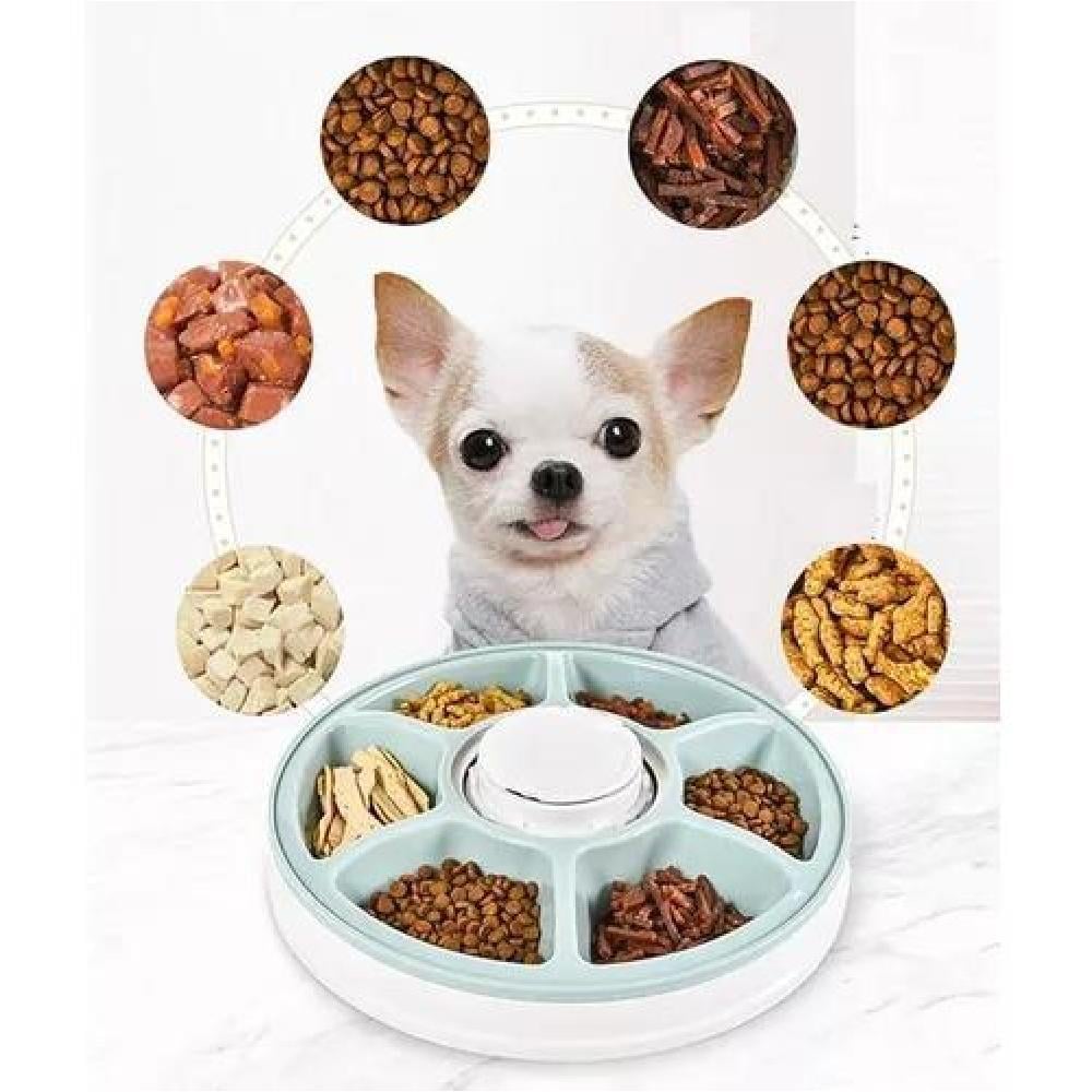 DISPENSADOR AUTOMÁTICO DE ALIMENTO PARA PERROS Y GATOS, BLANCO - 3