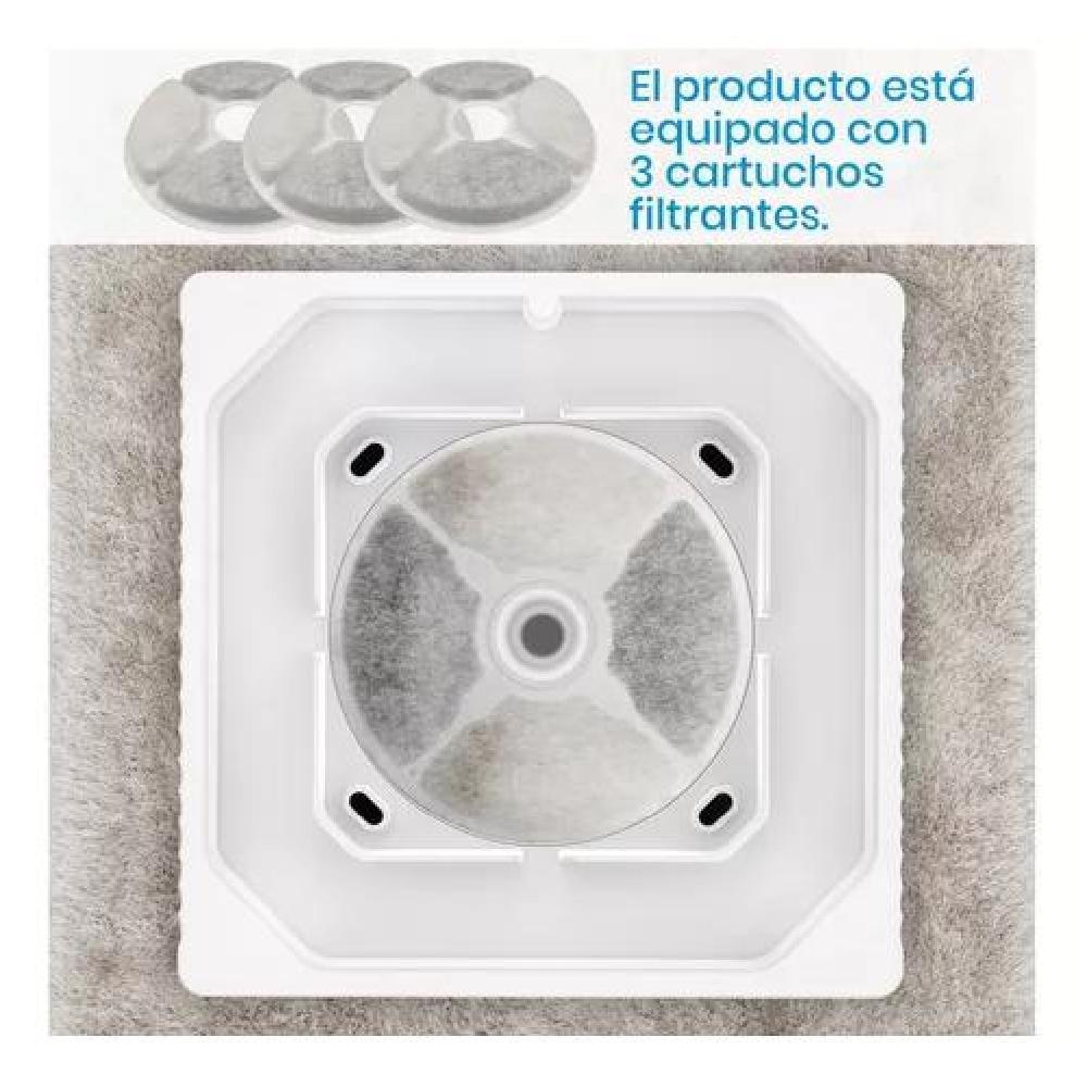 FUENTE BEBEDERO DISPENSADOR DE AGUA INALÁMBRICA, 2.2L - 3